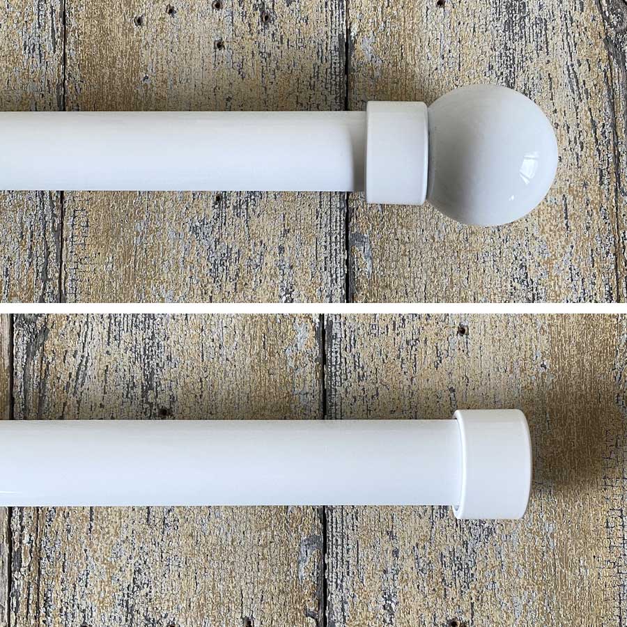 Curtain track that looks like a pole