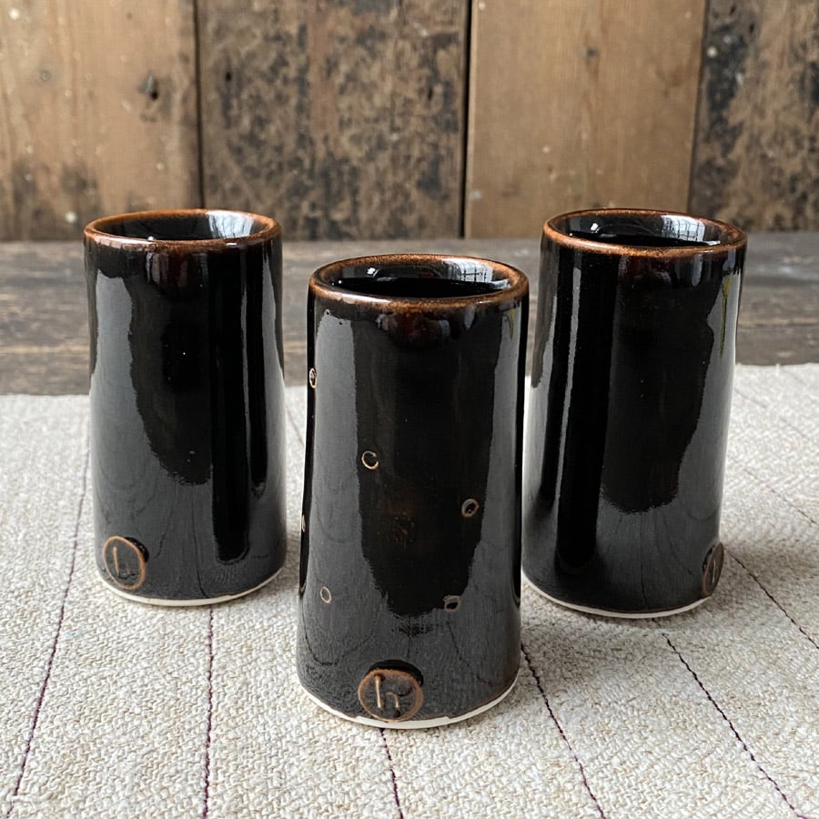Stuart Houghton Vases - Tenmoku