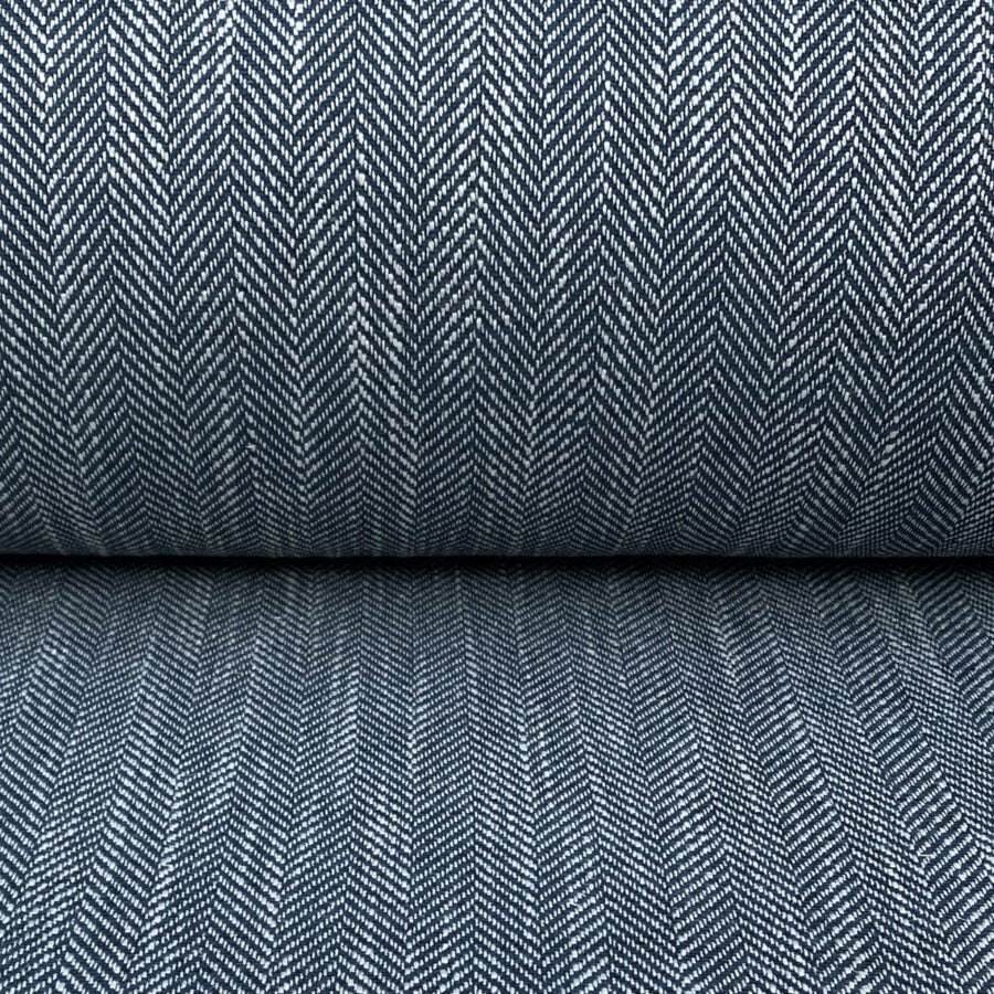 Upholstery Fabric Spey Herringbone - Indigo