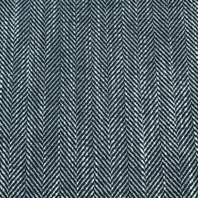 Upholstery Fabric Spey Herringbone - Indigo - Image 2