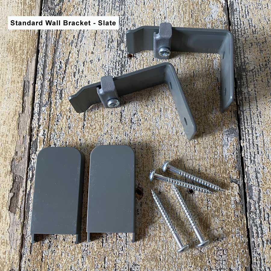 Bendable Square Metal Bay Window Curtain Track - Slate