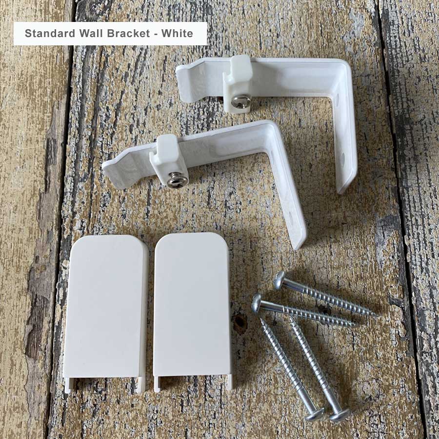Bendable Square Metal Bay Window Curtain Track - White