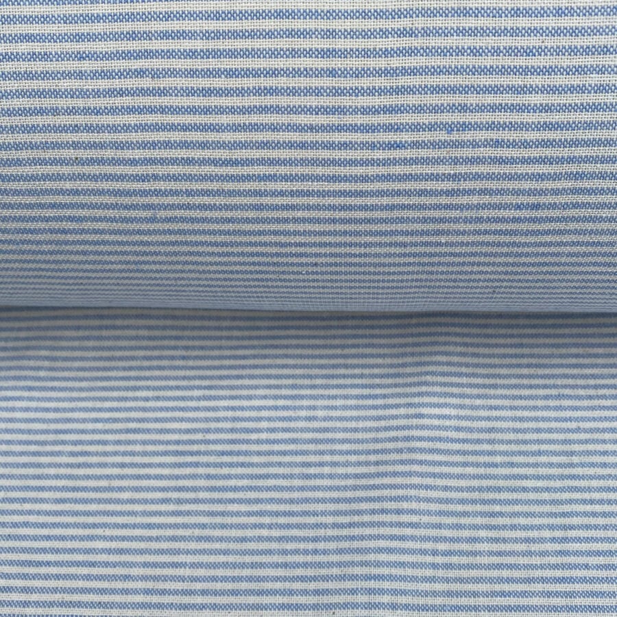 Extra Wide Strand Narrow Stripe - Sky Blue