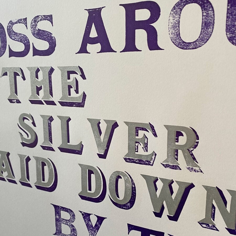 Jackdaw, Letterpress Poster