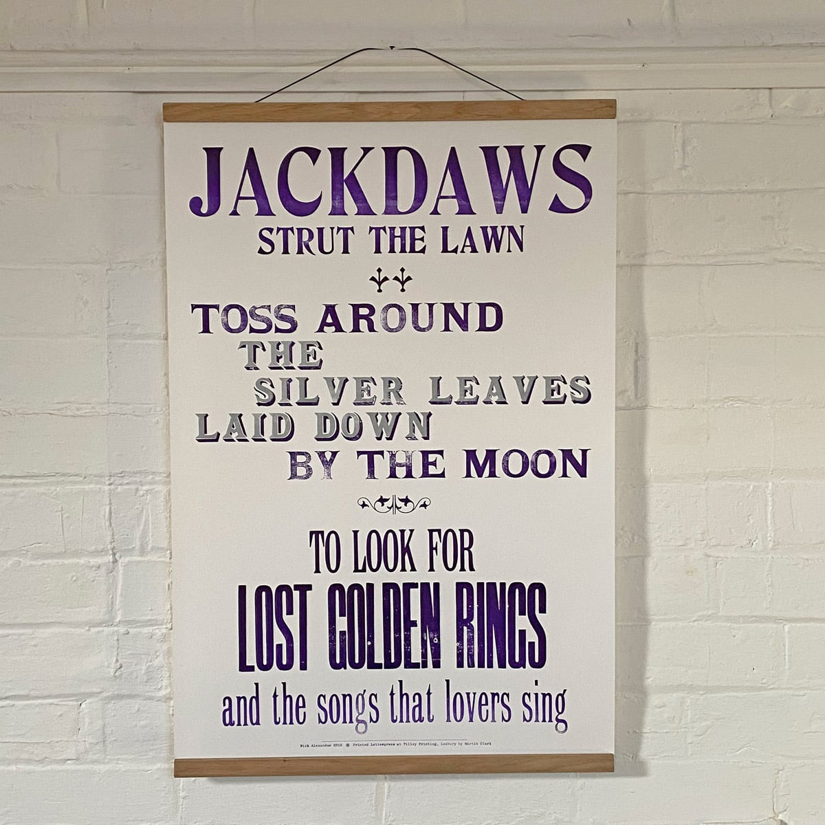 Jackdaw, Letterpress Poster - Image 1