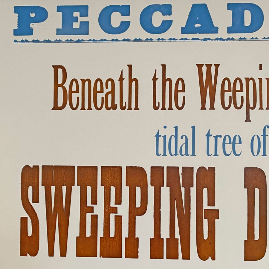 Peccadillo, Letterpress Poster