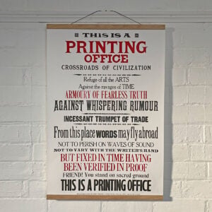 Printing Office, Letterpress Poster - Image 1