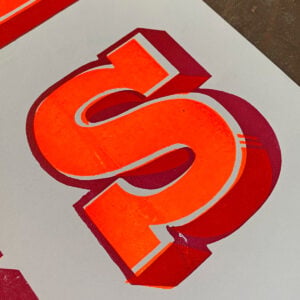 Telepathy, Letterpress Poster - Image 3