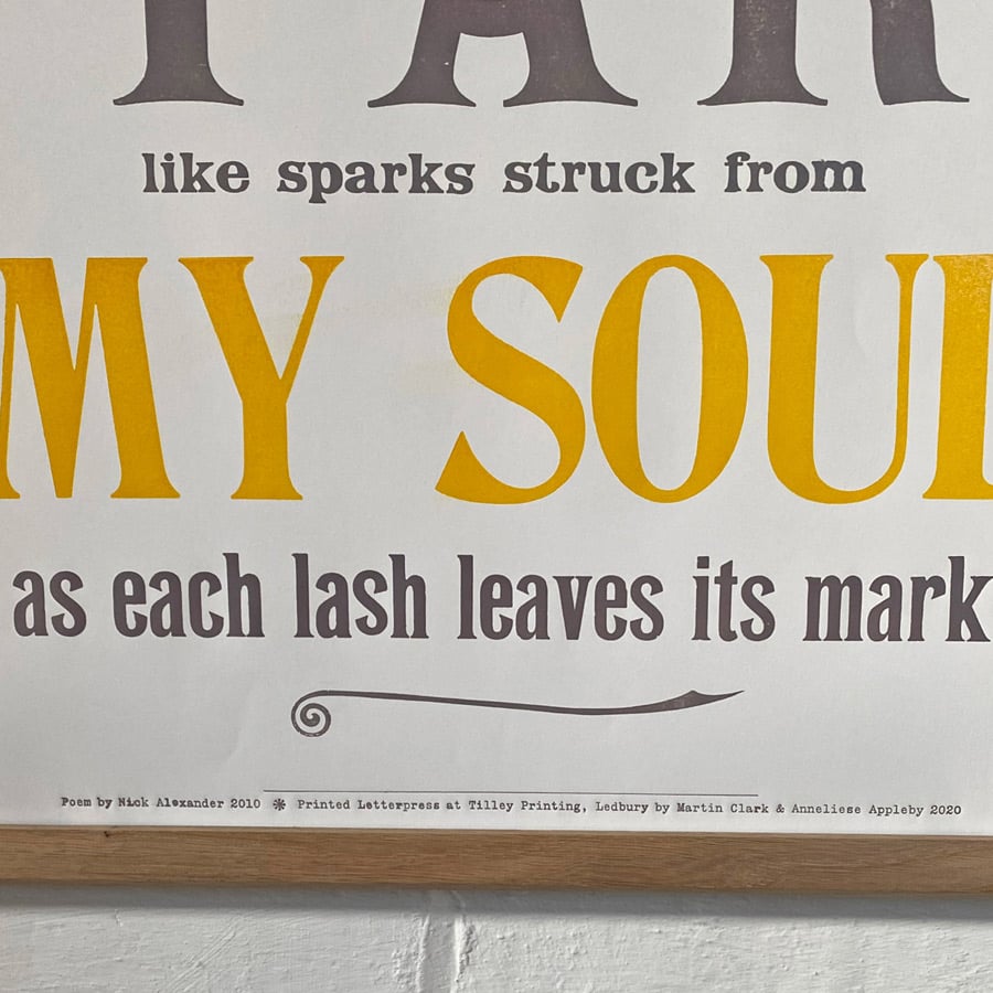 Venus, Letterpress Poster