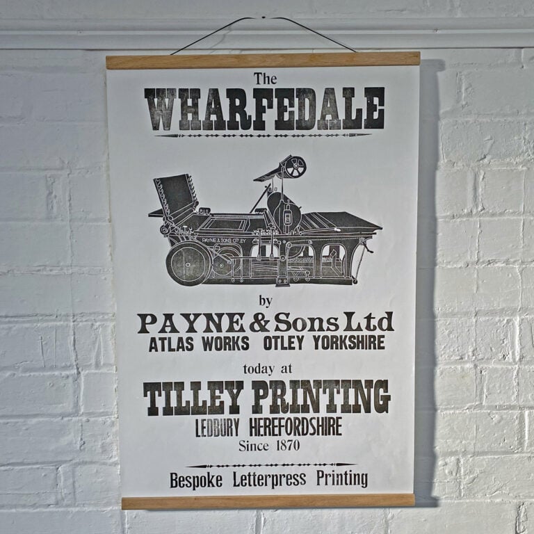 Wharfdale, Letterpress Poster