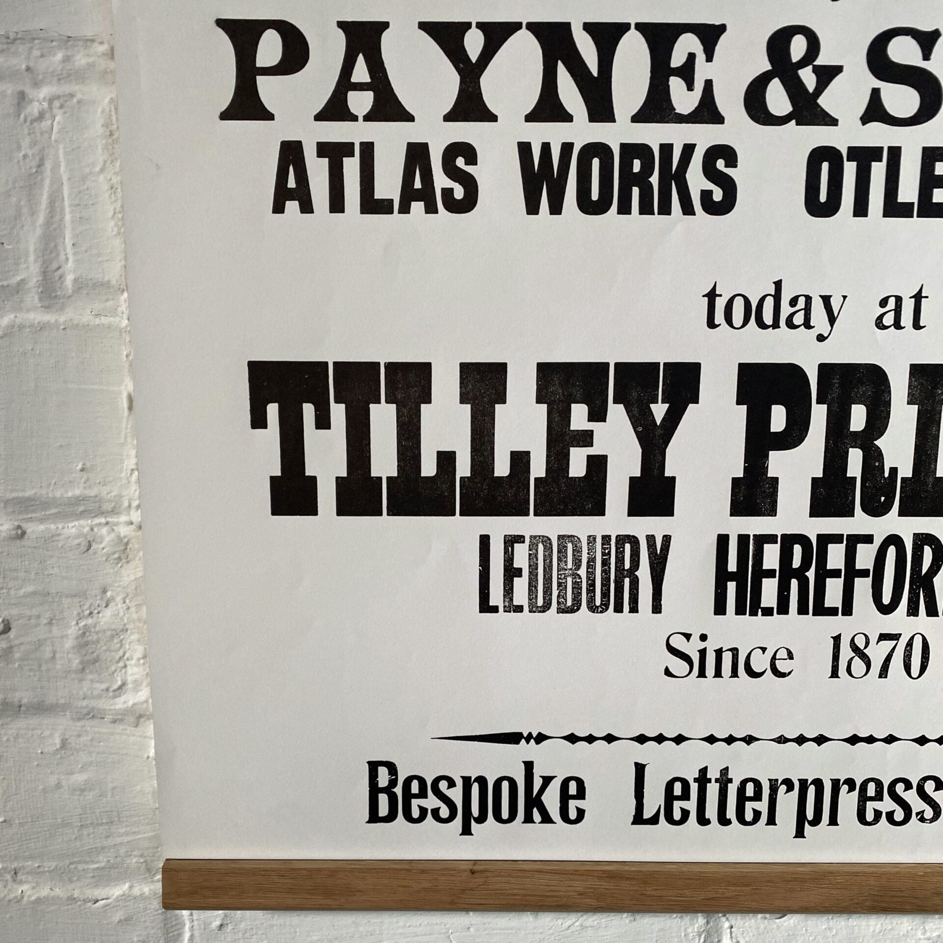 Wharfdale, Letterpress Poster - Image 3