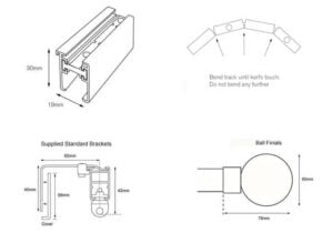 Bendable Metal Track Illustration