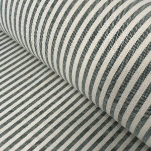 Green striped fabrc