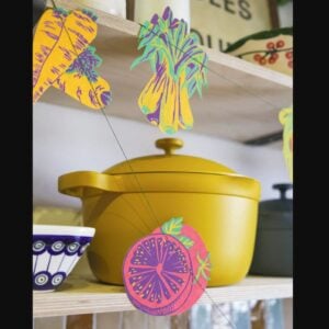 Recycled Paper Garland - Vegetables - Image 3