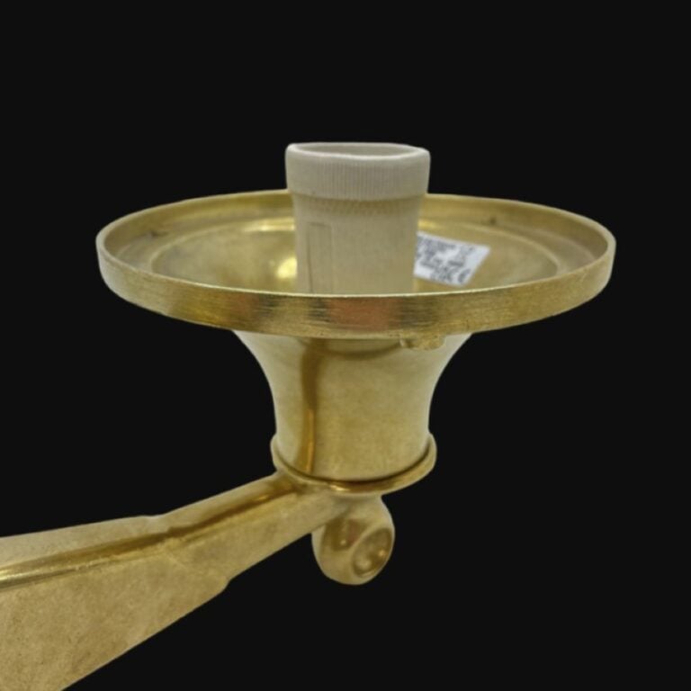 Brass Wall Lantern - Antique Finish - Image 4