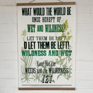 Wildness, Letterpress Poster - Image 1