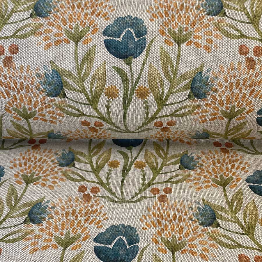 Wild Clover Natural- Teal and Marmalade