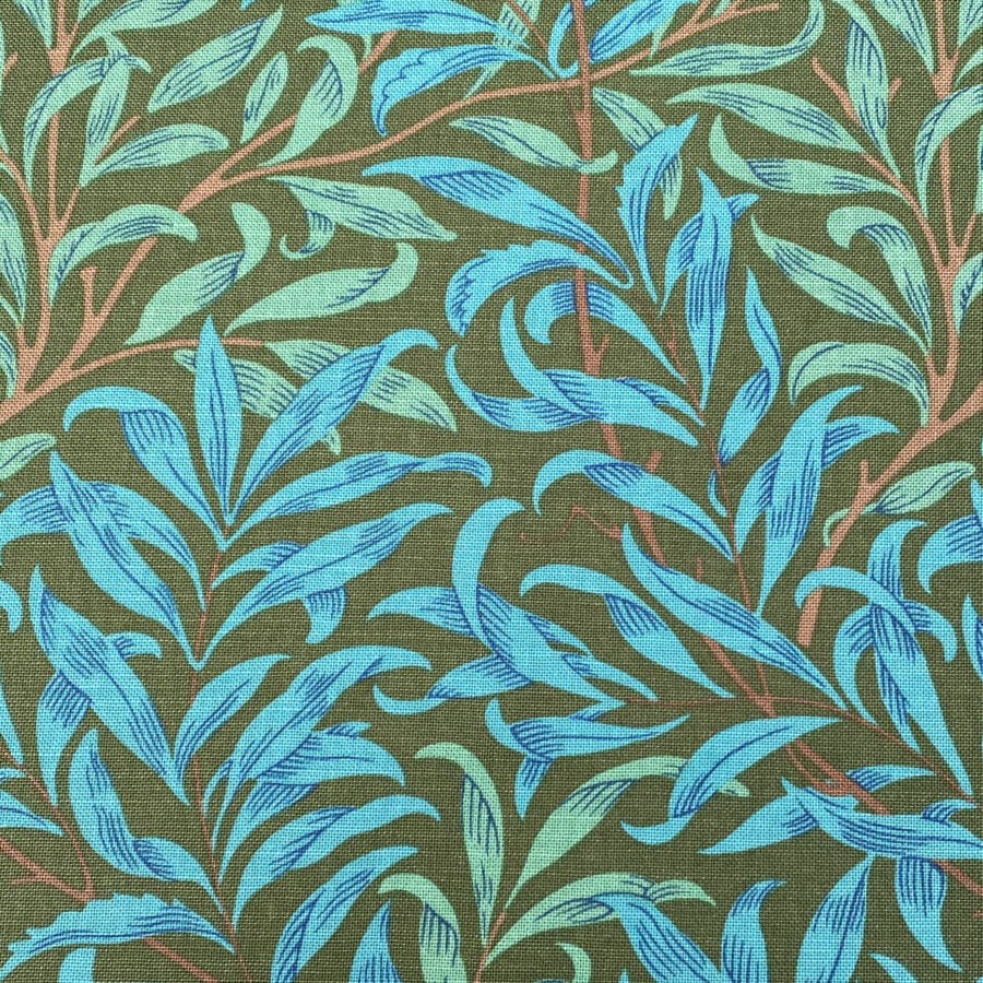 Ben Pentreath for Morris & Co: Willow Bough in Olive and Turquoise