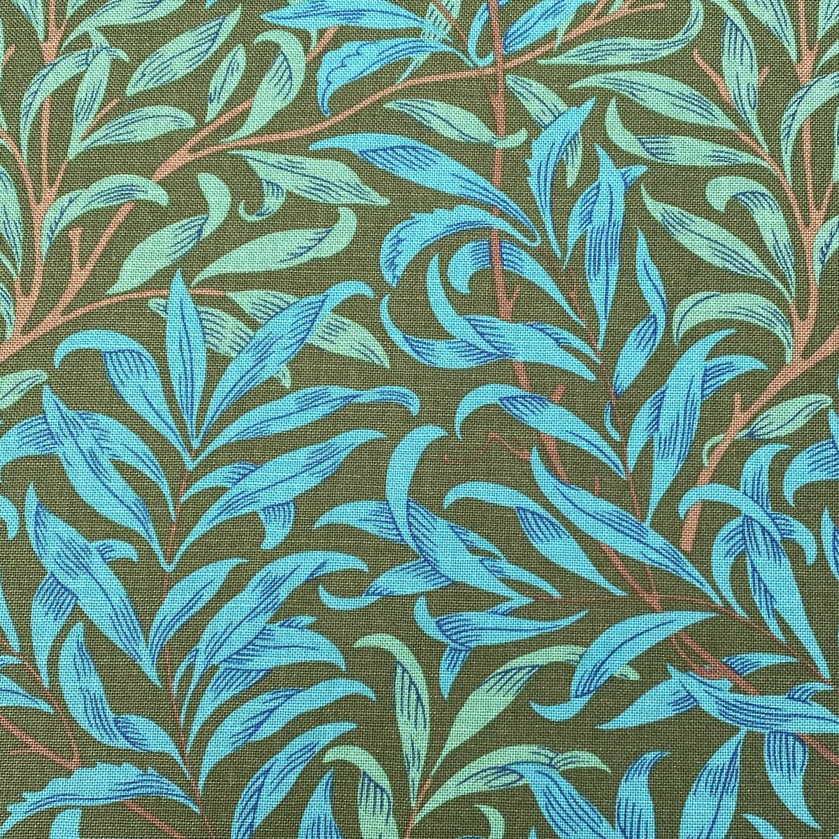 Ben Pentreath for Morris & Co: Willow Bough in Olive and Turquoise - Image 2