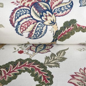 Yasmin on Ivory - Indigo, Red and Sage - Image 3