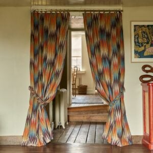 Flame Stitch Fabric made to measure curtains