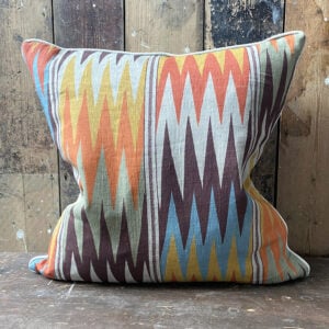 Zhivago Cushion - Sage Green and Mineral Blue - Image 1