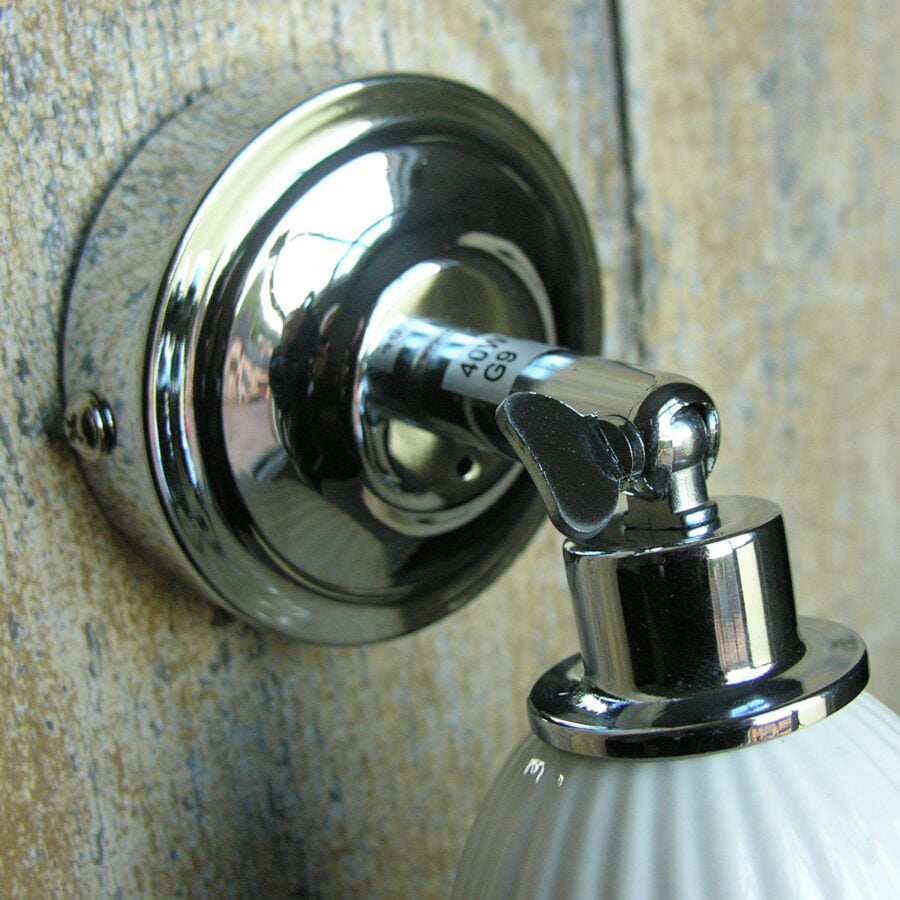 Alma Bathroom Light with Ceramic Shade