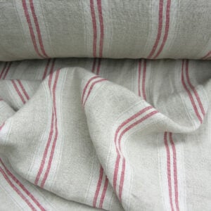 Linen Fabric Red