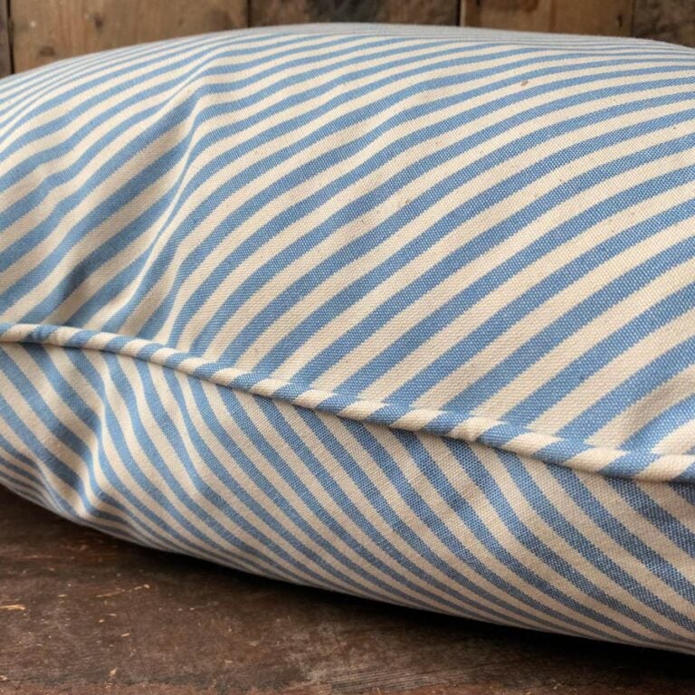 Alpha Stripe Cushion - Blue - Image 4