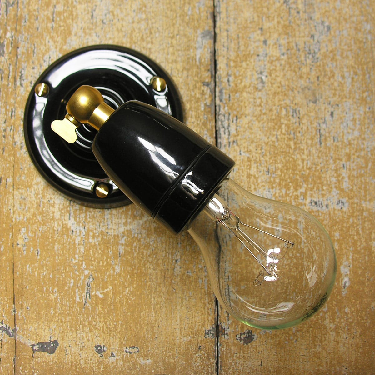 Adjustable Ceramic Wall Light: Black - Image 1