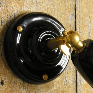 Adjustable Ceramic Wall Light: Black - Image 2