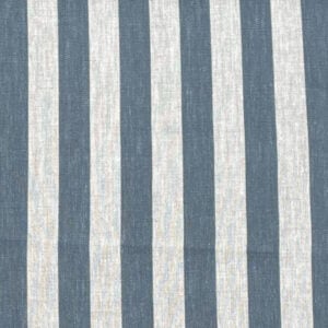 Beta Linen Stripe - Mid Blue - Image 2