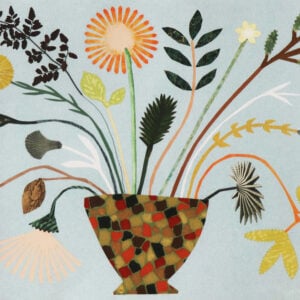Blue Bouquet Print by Jo Waterhouse - Image 2