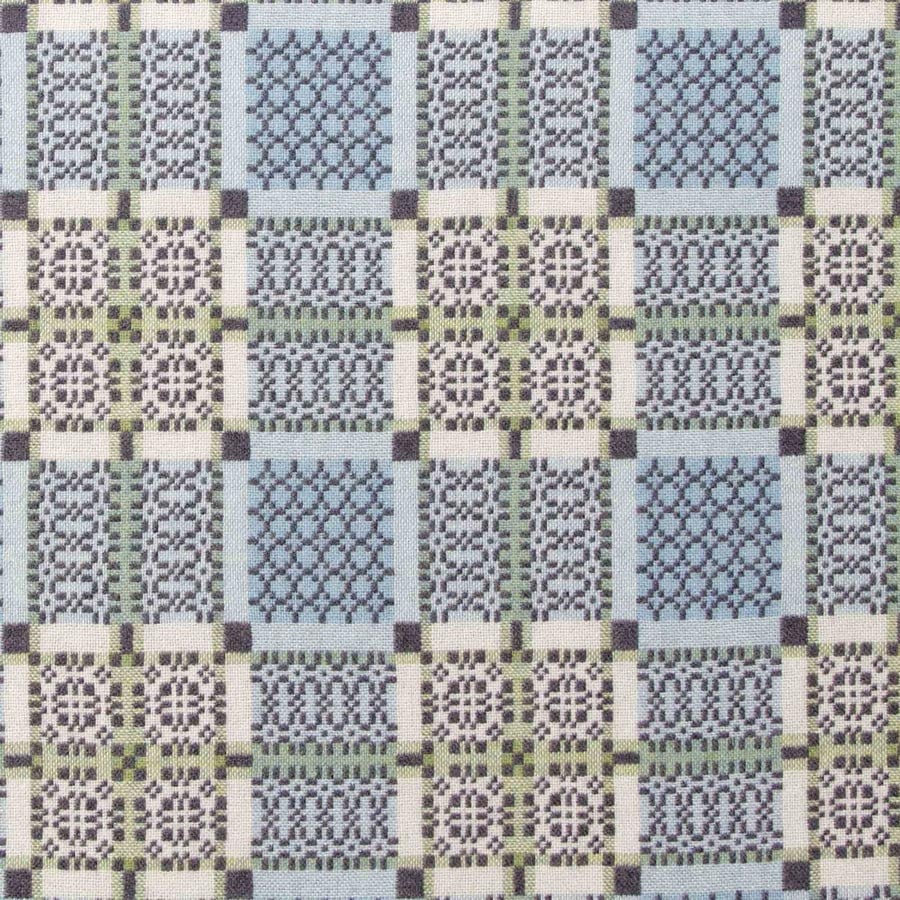 Knot Garden Welsh Throw - Bluestone