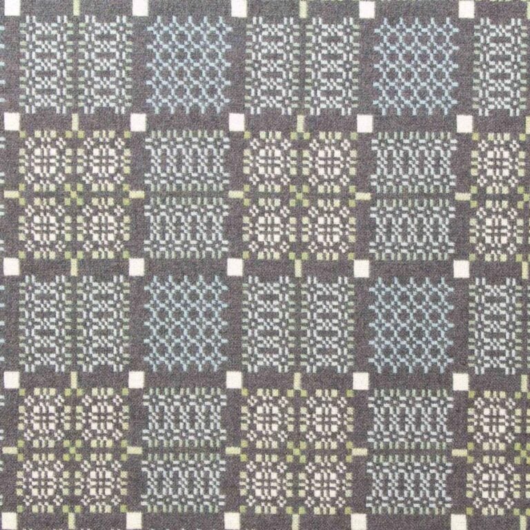Knot Garden Welsh Throw - Bluestone - Image 2