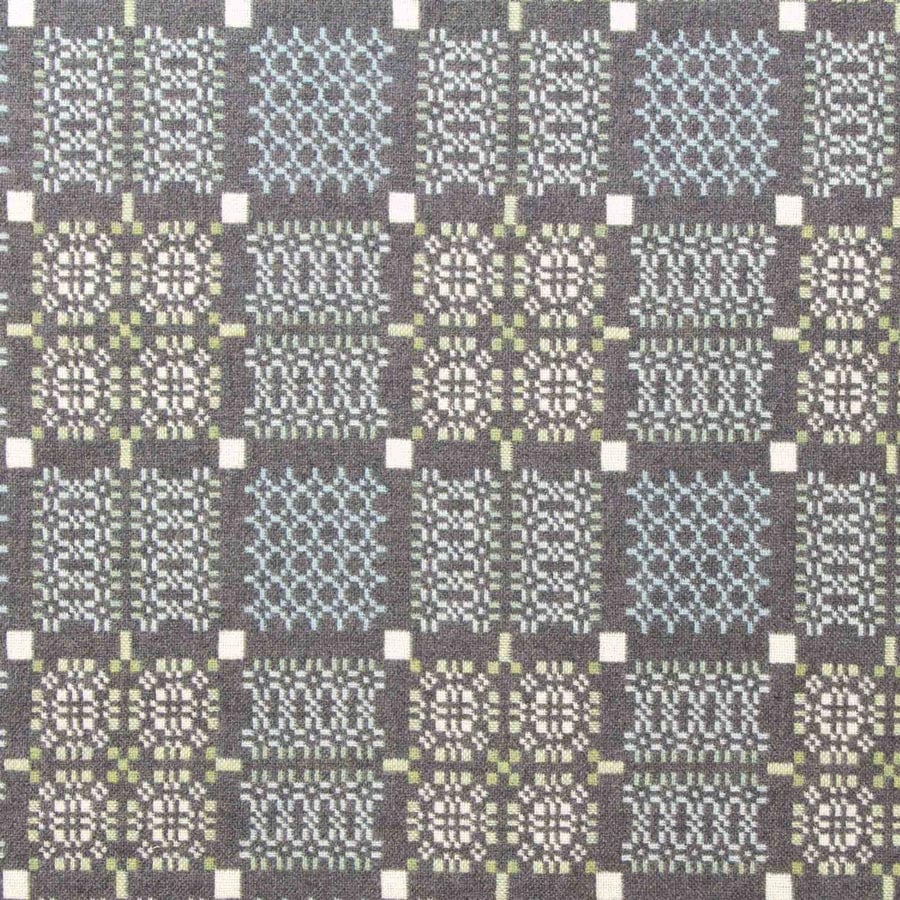Knot Garden Welsh Throw - Bluestone