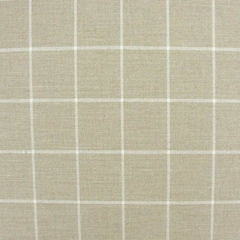 Linen Check - Oatmeal - Image 2
