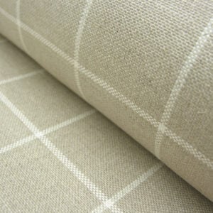 Linen Check - Oatmeal - Image 1