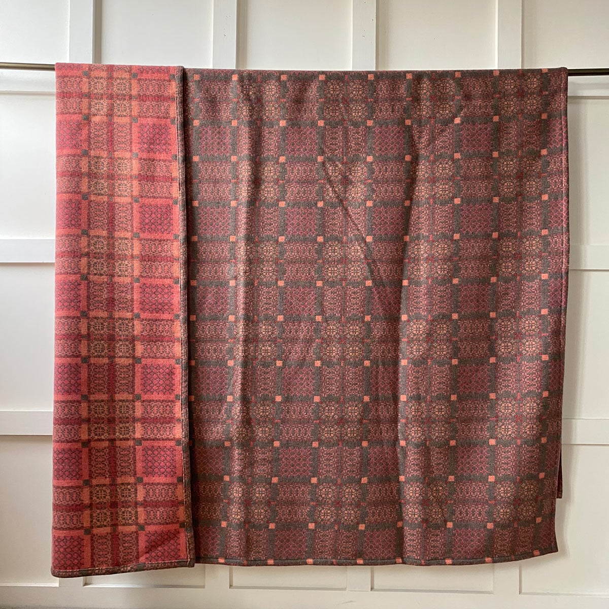 Knot Garden Welsh Single Blanket - Copper - Image 5