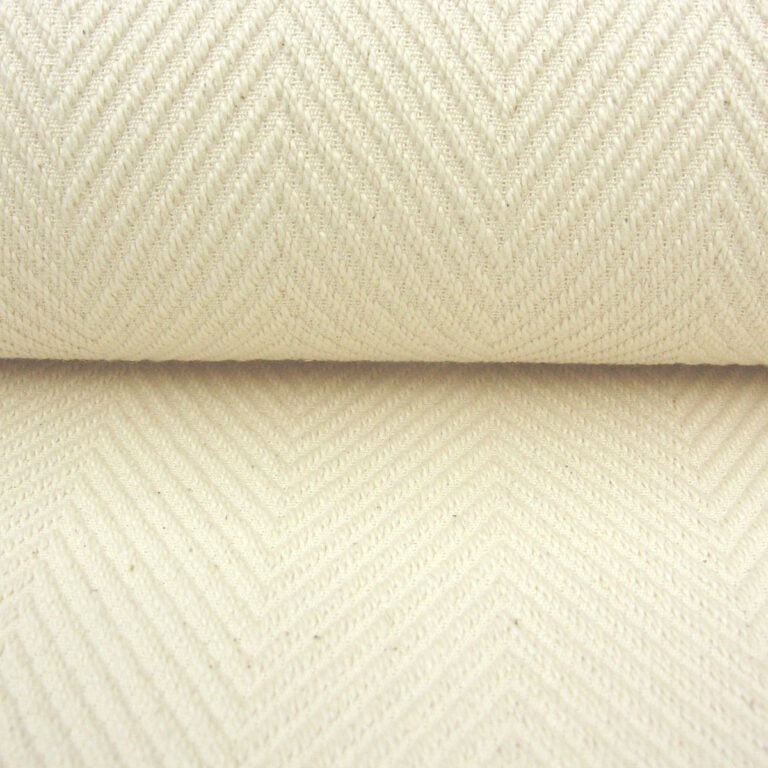 Plantation Cotton Herringbone - Cream - Image 3