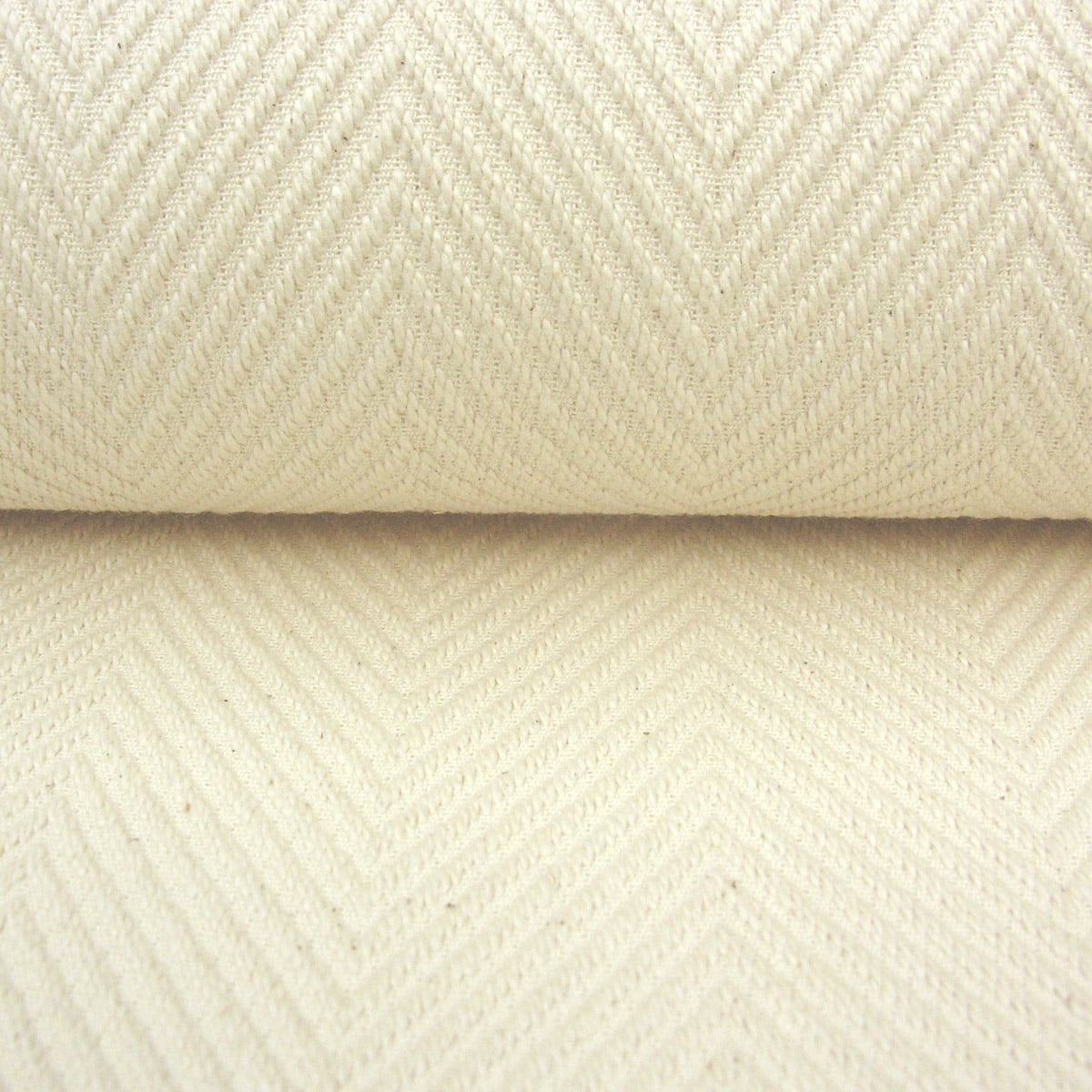 Plantation Cotton Herringbone - Cream - Image 3