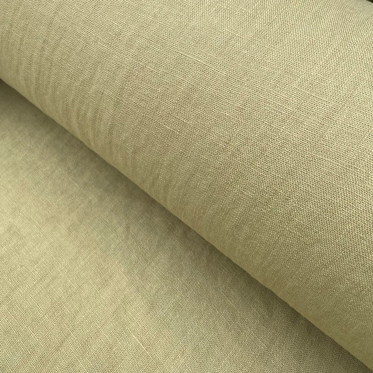 Washed Linen Khaki Green - Image 4