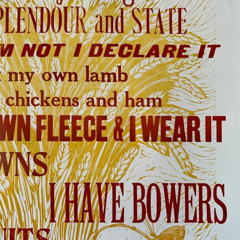 The Farmers Toast, Letterpress Poster - Image 3