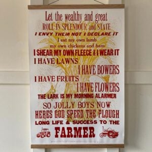 The Farmers Toast, Letterpress Poster - Image 1