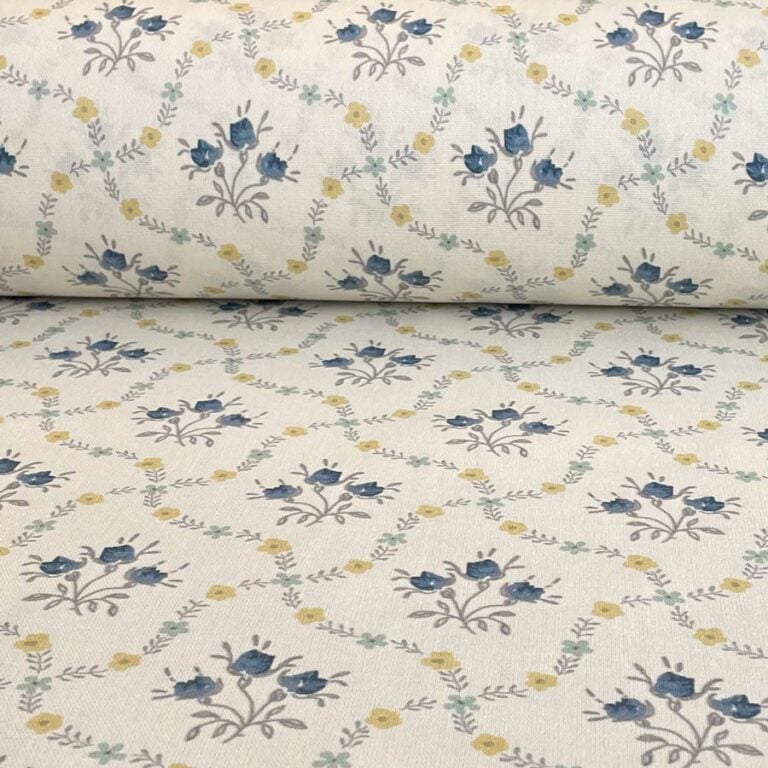 Florence - Indigo & Gold on Ivory - Image 3