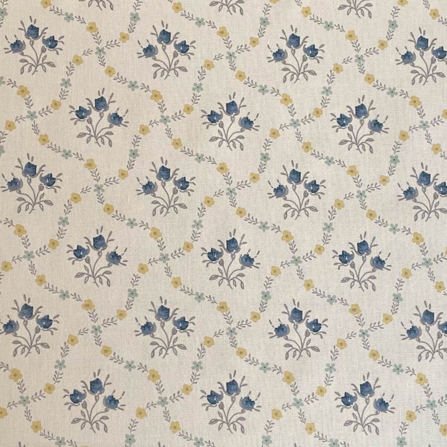 Florence - Indigo & Gold on Ivory