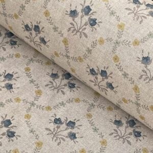 Florence - Indigo & Gold on Natural - Image 1