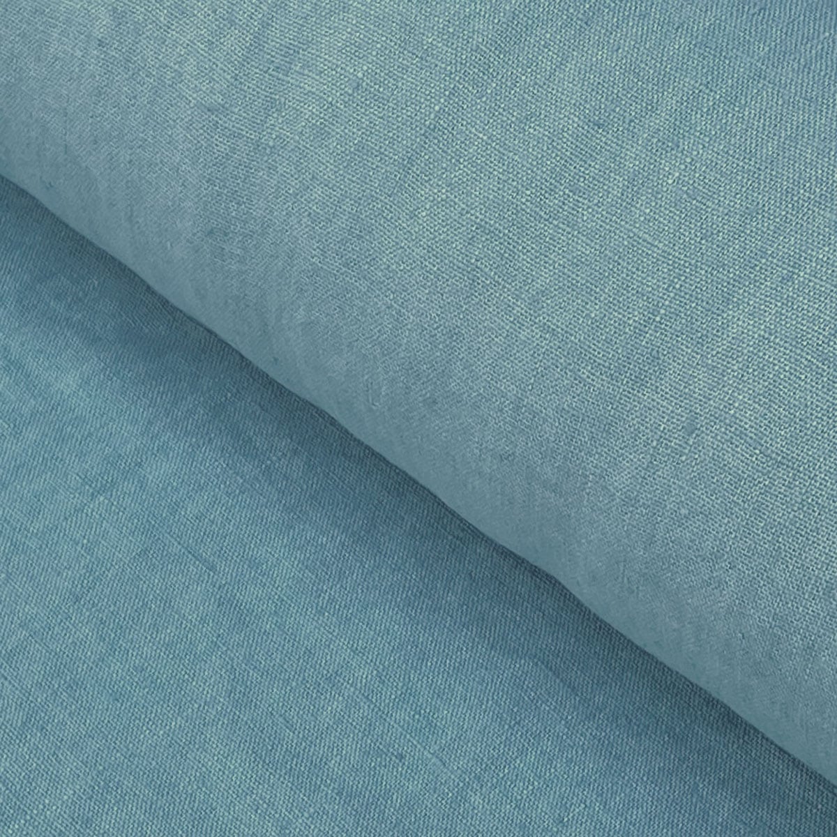 French Washed Linen - Bluestone - Image 4
