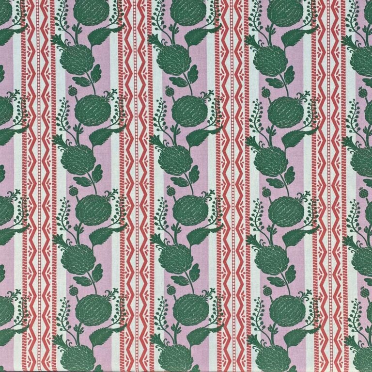 Haddon Stripe - Pink and Leaf Green - Image 2