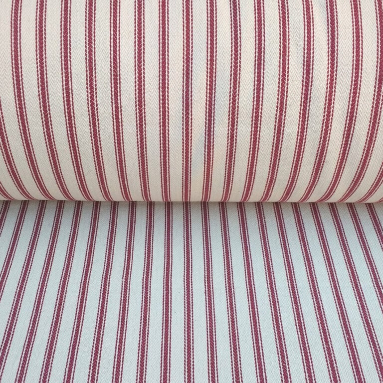 Hampton Ticking - Ruby - Image 3